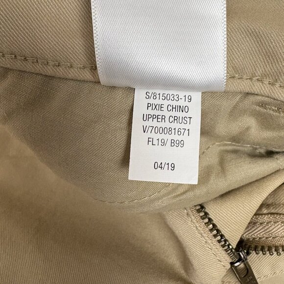 Old Navy Women's Pixie Chino Ankle Pants Size 8 Beige Upper Crust Stretch NWT - Picture 16 of 16